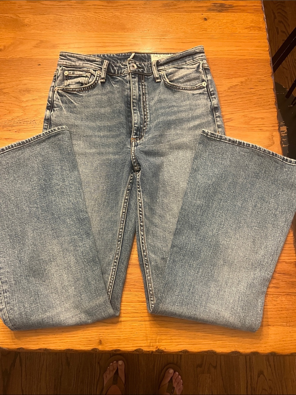 rag & bone Women’s Light Blue Bootcut Jeans